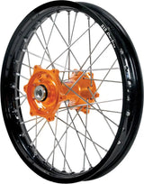 20-4183OB Dubya Rear Wheel 1.85 X 16 Orange Kite Hub Black Rim - RV and Auto Parts