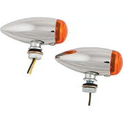 20-6589SALED Led Bullet Marker Light Chrome W/Amber Lens