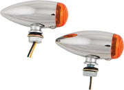 20-6589SALED Led Bullet Marker Light Chrome W/Amber Lens