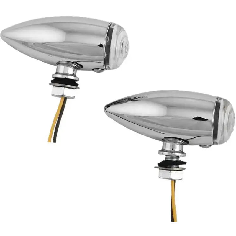 20-6589SCLED Led Bullet Marker Light Chrome W/Clear Lens