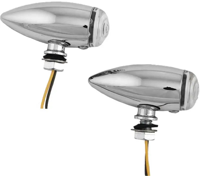 20-6589SCLED Led Bullet Marker Light Chrome W/Clear Lens