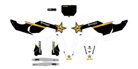 20-70-403 D-Cor Complet Kit Rockstar Husq Tc/Fc 125 450 Blk Bg