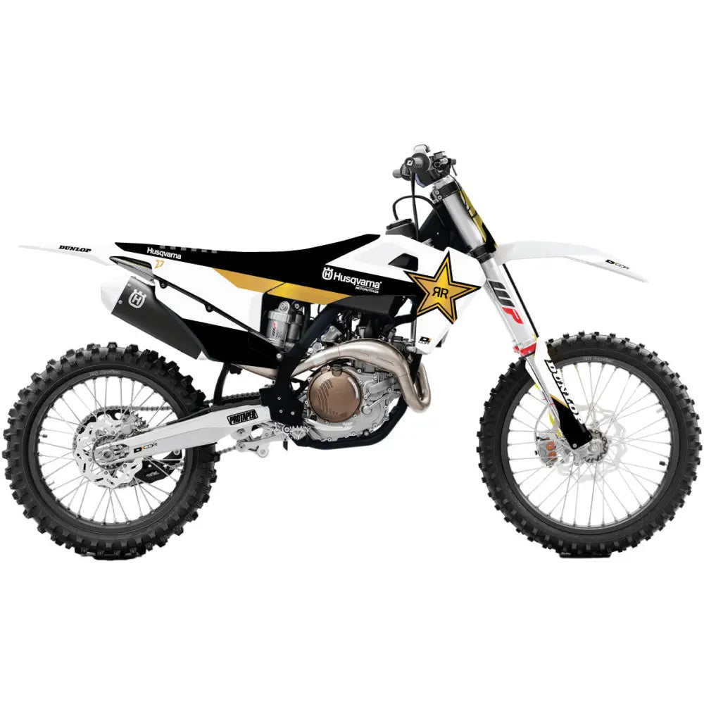 20-70-404 D-Cor Complet Kit Rockstar Husq Tc/Fc 125-450 Wht Bg