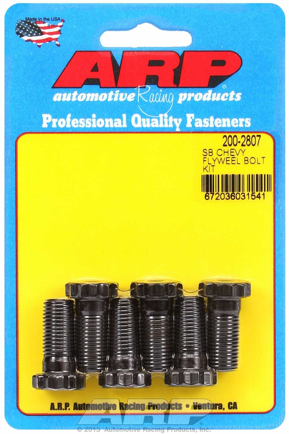 200-2807 ARP Fasteners Clutch Flywheel Bolt For Use With 90 Degree V6