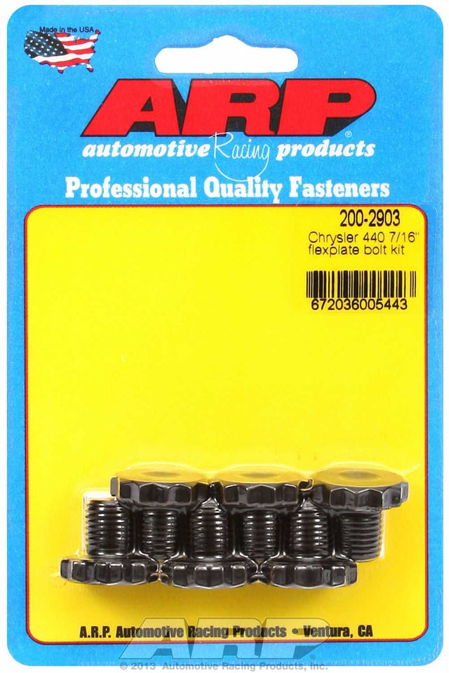 200-2903 ARP Fasteners Auto Trans Flexplate Bolt For Use With SL6