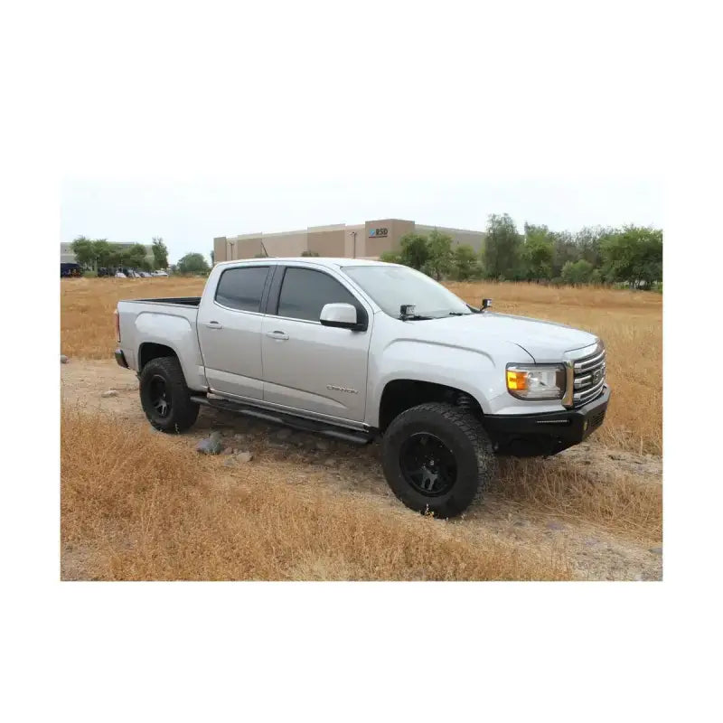 Silver truck equipped with 2001-0342BT Raptor 5' Slide Track Ovals Kit for seamless installation and superior performance, parked in an off-road setting, RV, Automotive, Powersports, off-road, marine, exterior, truck accessories, interior, truck bed, rv parts, Nerf Bars & Running Boards,AVADA - Best Sellers,Must Haves