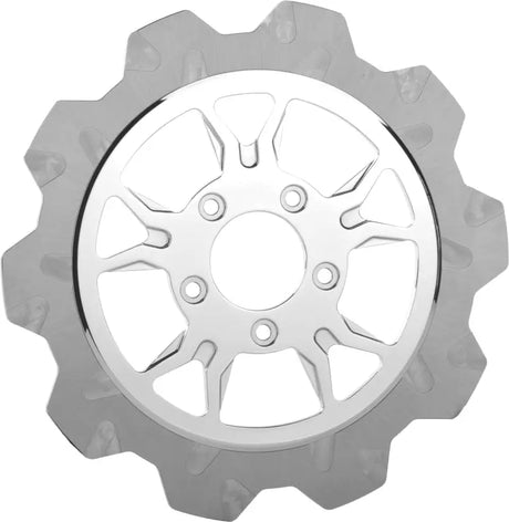 2002-2058 Lyndall Brakes B-52 Rr 11.5 Rotor Chr/Silver Crown Cut - RV and Auto Parts