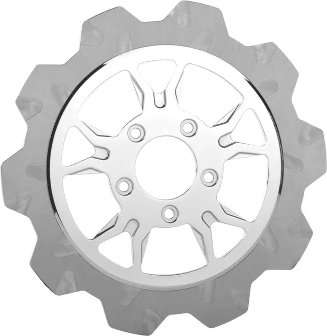 2002-2058 Lyndall Brakes B-52 Rr 11.5 Rotor Chr/Silver Crown Cut - RV and Auto Parts