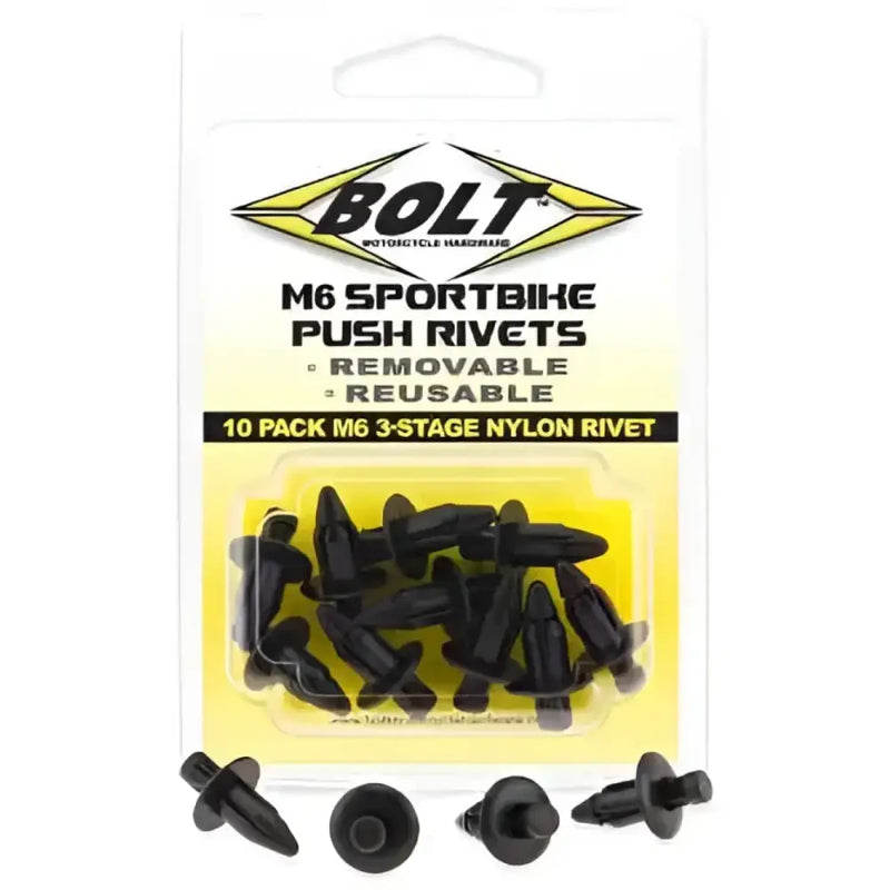 2005-6SRIV M6 Three Stage Push Rivet Kit 10/Pk