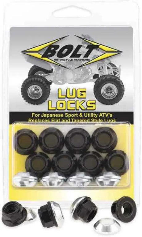 2005-LUG.B Lug Locks Black