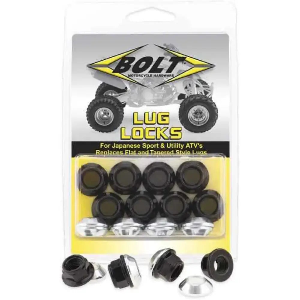 2005-LUG.B Lug Locks Black