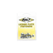2007-LPF License Plate Bolts/Nuts Zinc Plated Steel 4/Pk