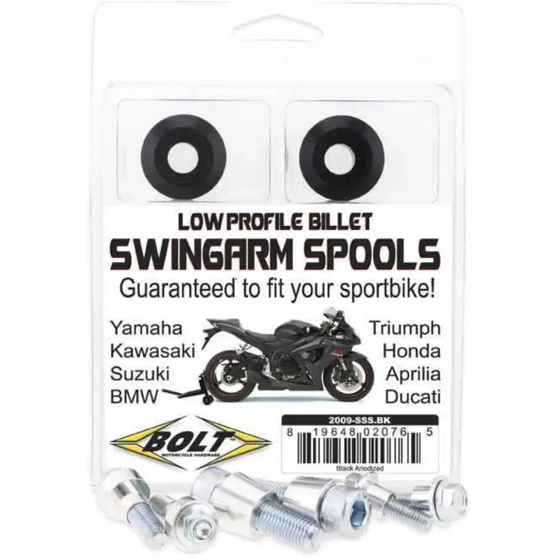 2009-SSS.BK Swingarm Spools Black