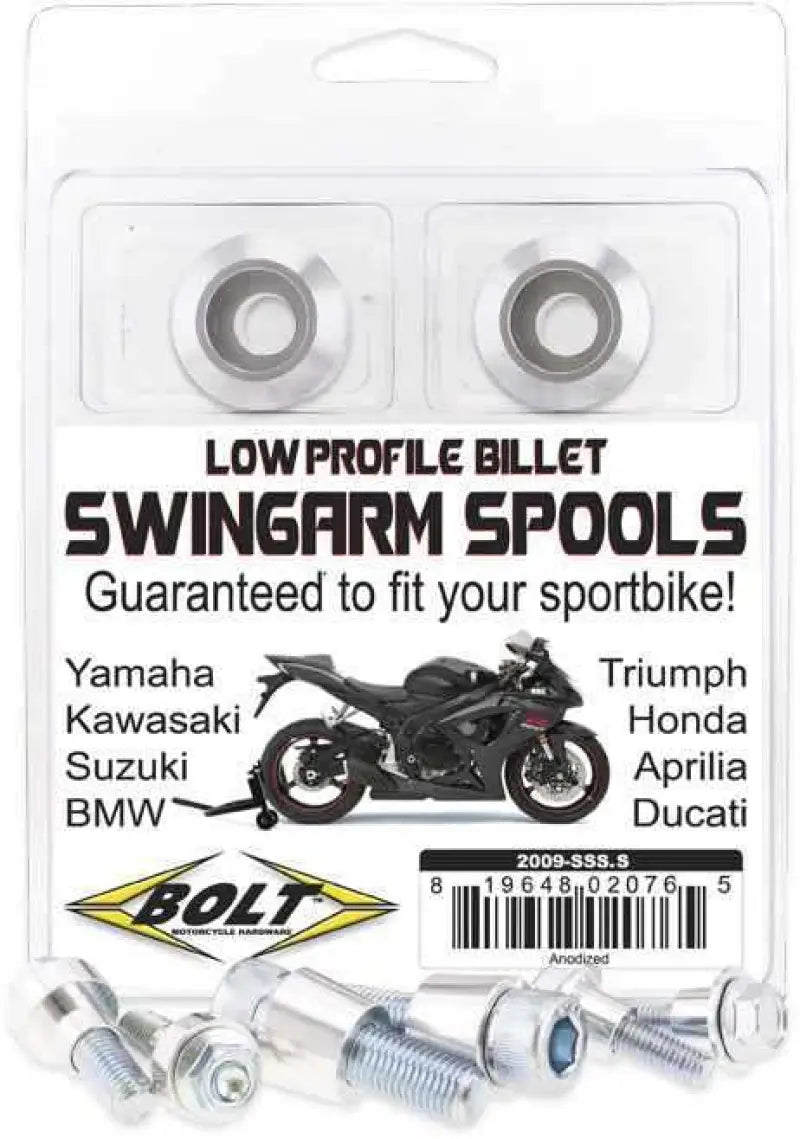 2009-SSS.S Swingarm Spools Silver