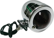 201036 Bullet Marker Light Chrome Red Lens Single Filament