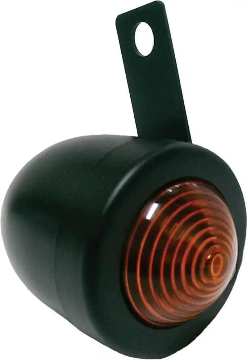 201047 Bullet Marker Light W/Brkt Blk Amber Lens Single Filament