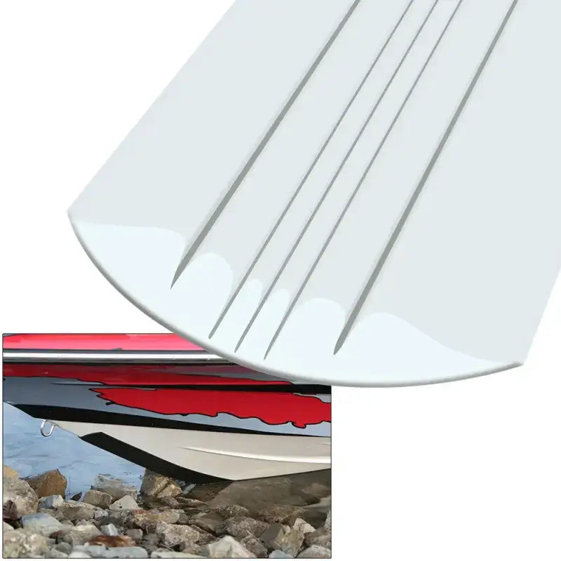 20108 Keelguard Bow Protector White 8' providing superior keel protection during docking and loading.
