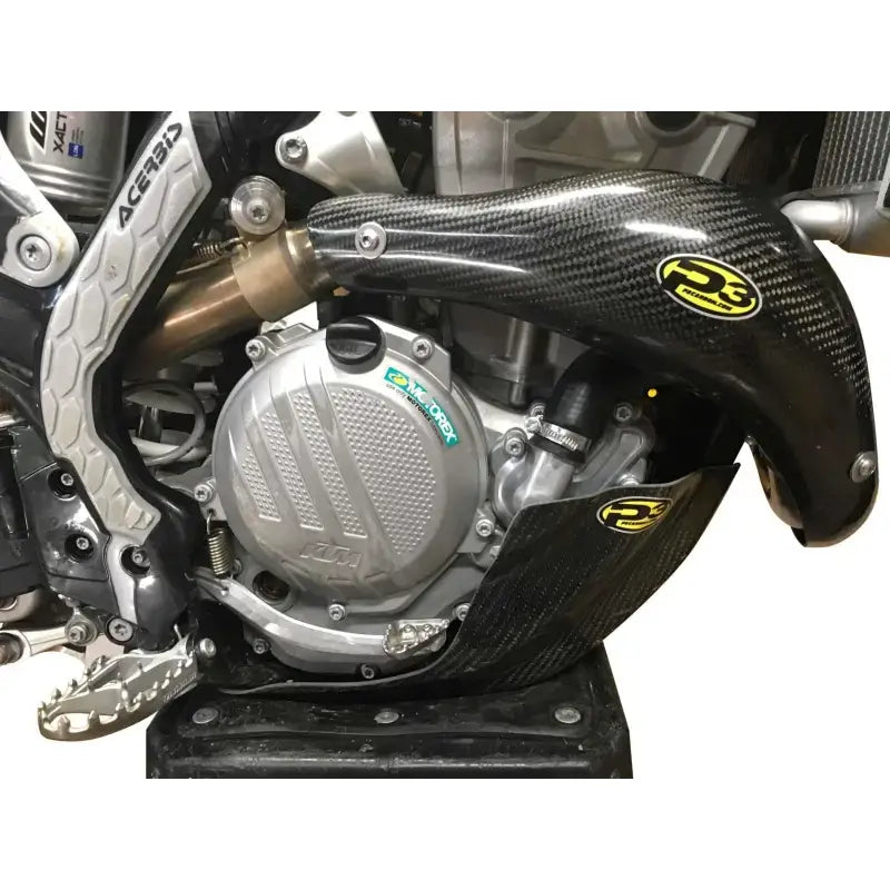 201101 Heat Shield Carbon Stk Pipe Ktm/Hus