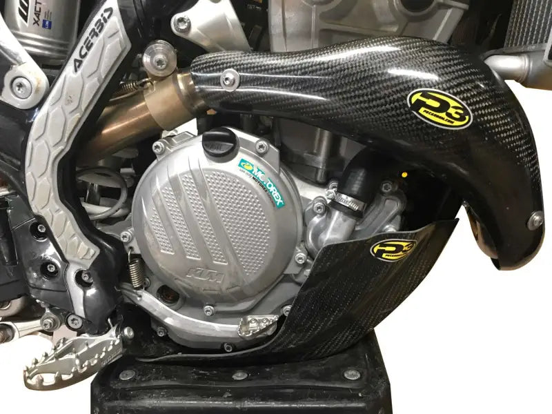 201101 Heat Shield Carbon Stk Pipe Ktm/Hus