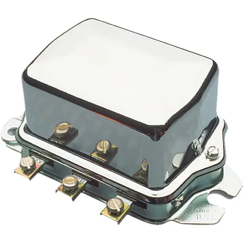 201105C Electro Mechanical Voltage Regulator 12v Chrome - Electro-Mechanical