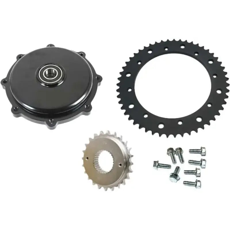HARDDRIVE 201406 Cush Drive Chain Conv Kit Black `09 16 Flh/Flt