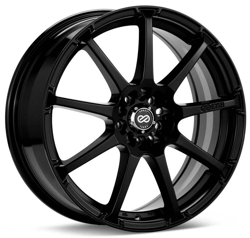 Enkei 441-770-1138BK Enkei EDR9 17x7 4x100/108 38mm Offset 72.6 Bore Diameter Black Wheel