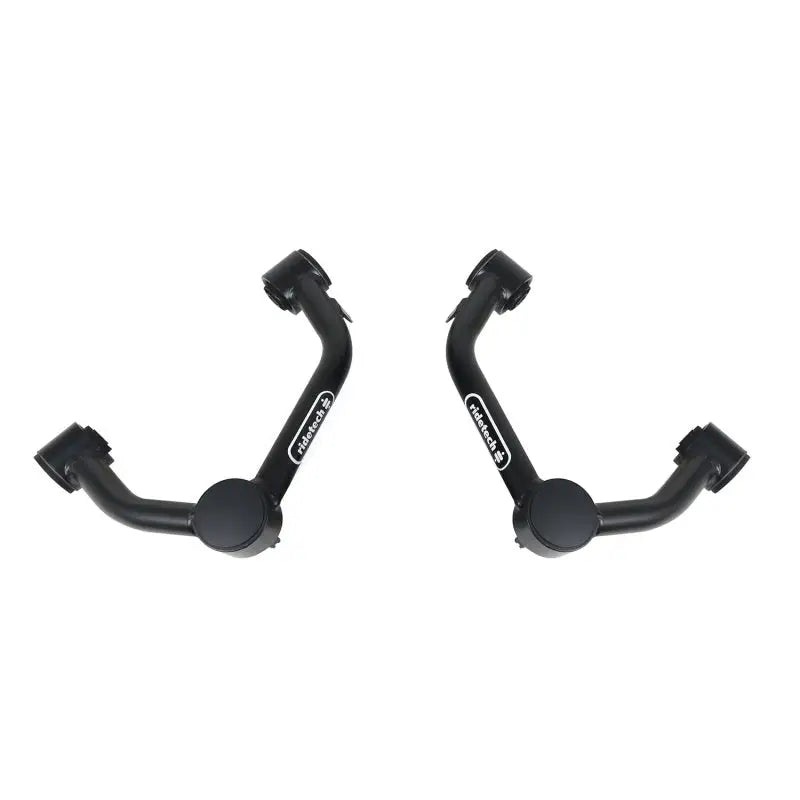 Two black suspension control arms for 2015+ Ford F150 2WD and 4WD StrongArms