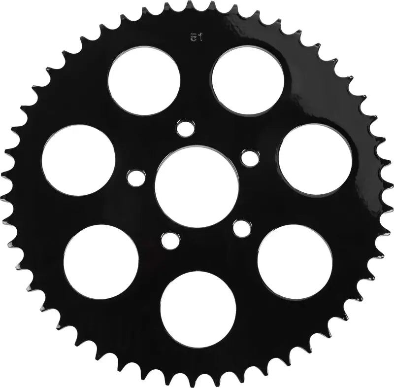 HARDDRIVE 201644 Gloss Black Rear Sprocket 51t Big Twin 00 13