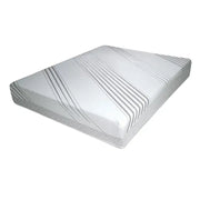 White mattress with gray stripes for Lippert Serta Baylis 6X60X80 1S-St Zip Cov