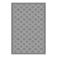 Lippert All Weather 6'X9' Grey Patio Mat - Durable, weather-resistant for outdoor use.