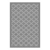Lippert All Weather 6'X9' Grey Patio Mat - Durable, weather-resistant for outdoor use.