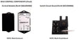 Image of 2021034402 Lippert 11477-D Switch Circuit Board (Iso G) alongside Control Module for superior electronic system upgrade, showcasing black enclosure and circuit board components.