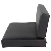 2021100490 Lippert Comp 40' Dinette Cushions in black, designed for comfort and support, ideal for a 40-foot dinette setup.