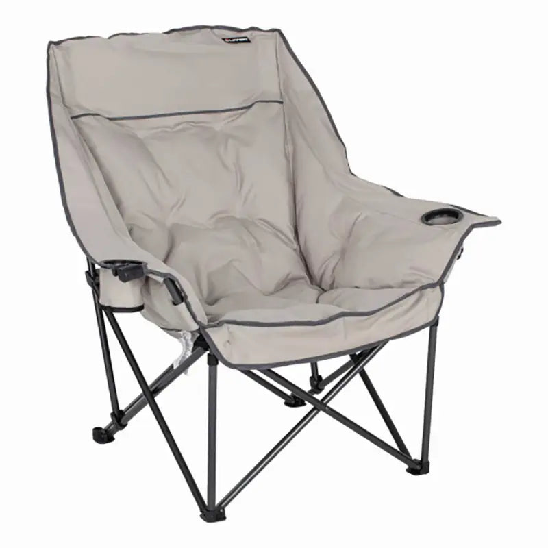Lippert Comp Big Bear Chair Sand - Comfortable and durable outdoor folding chair in sand color with sturdy construction for camping and backyard relaxation.