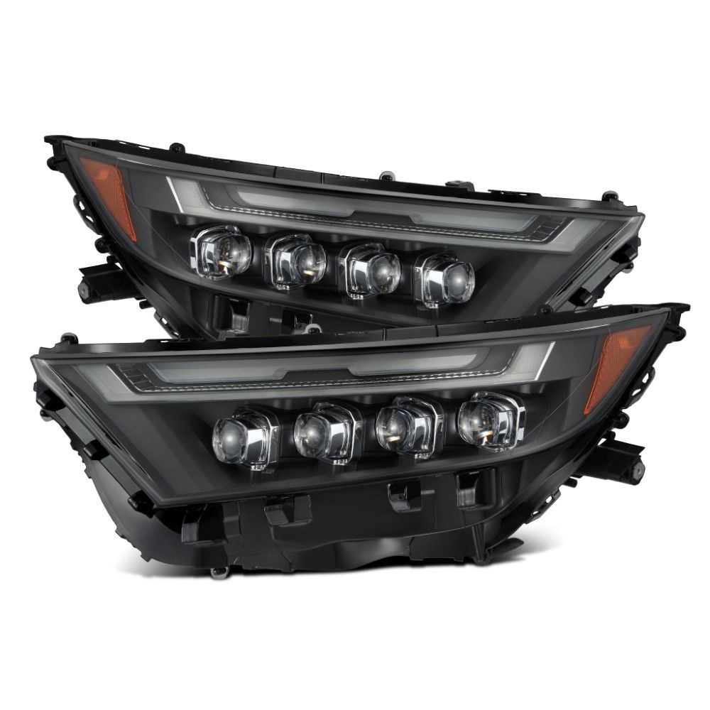 AlphaRex 19-23 Toyota RAV4 (High Trim) NOVA LED Projector Headlights Black - 880870