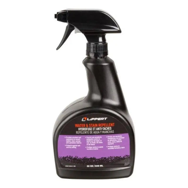 Black spray bottle of Lipp Water stain repellent case for protection against stains