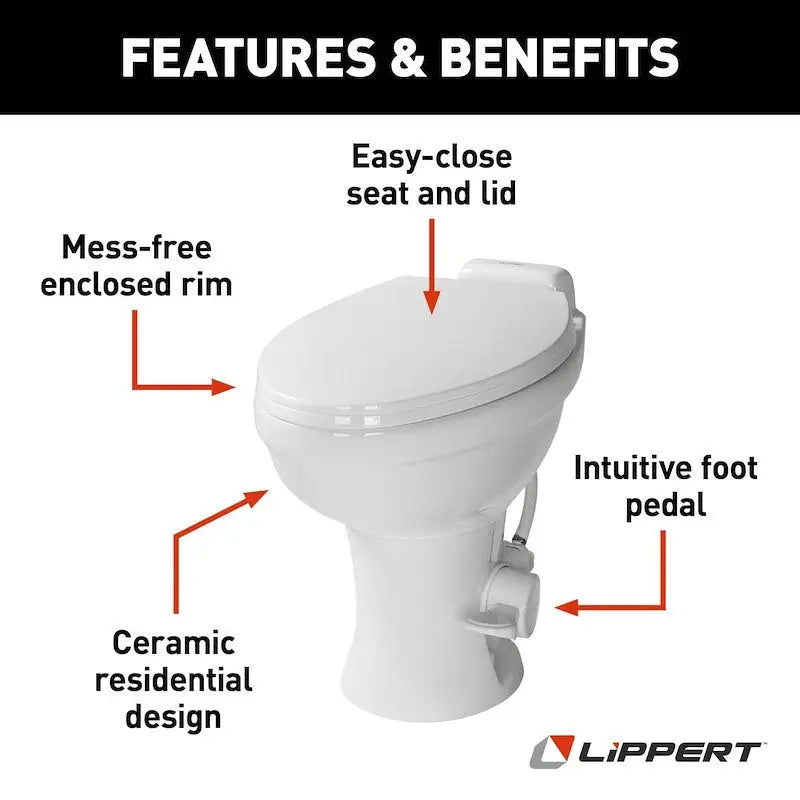2022113192 Lippert Flow Max RV Toilet
