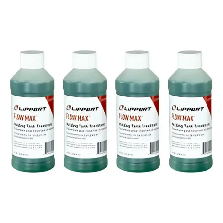 Four bottles of 2022116482 Lippert Holding Tank Treatment for RV waste breakdown and odor control.