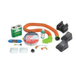 Lippert RV Starter Kit - Standard accessories, including drinking water hose, toilet paper, chocks, and cleaner for an essential RV setup.
