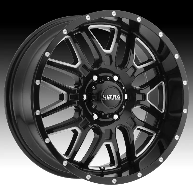 203-2281BM44 Ultra Hunter Gloss Black With Milled Acce - Wheel
