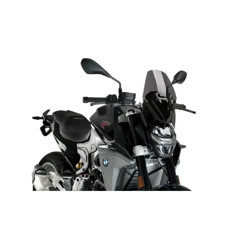 BMW motorcycle with 20359F Windshield Ng Sport Dark Smoke for a sleek look