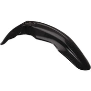 Black plastic motorcycle fender for model 2040380001, sleek and durable design