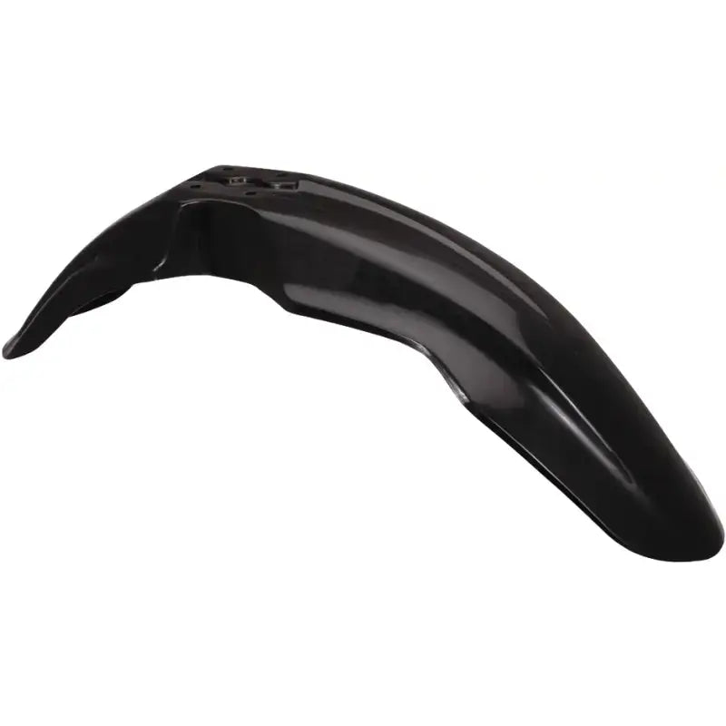 Black plastic motorcycle fender for model 2040380001, sleek and durable design