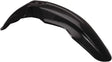 Black plastic motorcycle fender for model 2040380001, sleek and durable design