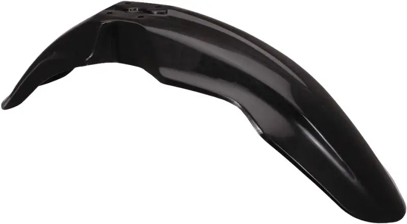Black plastic motorcycle fender for model 2040380001, sleek and durable design