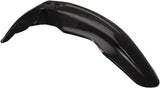 Black plastic motorcycle fender for model 2040380001, sleek and durable design