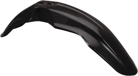 Black plastic motorcycle fender for model 2040380001, sleek and durable design
