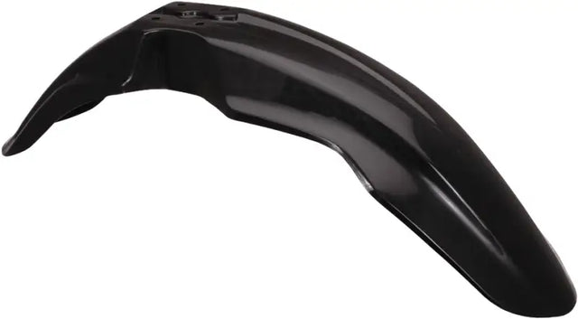 Black plastic motorcycle fender for model 2040380001, sleek and durable design
