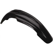 Black plastic motorcycle fender for 2040470001 Front Fender Black, sleek design