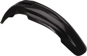 Black plastic motorcycle fender for 2040470001 Front Fender Black, sleek design